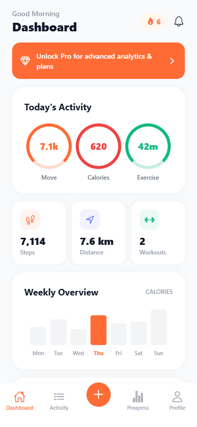 FitPulse screenshot