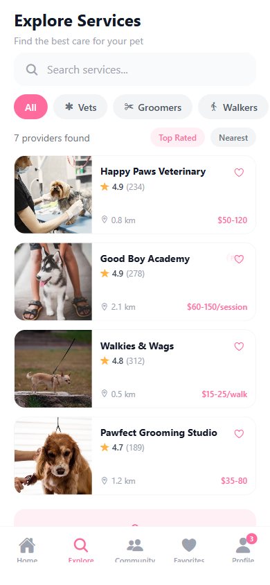 PetPal — Services