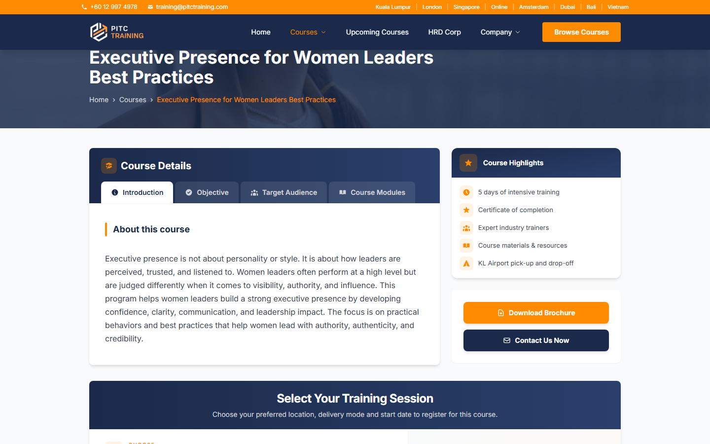 Rich course pages