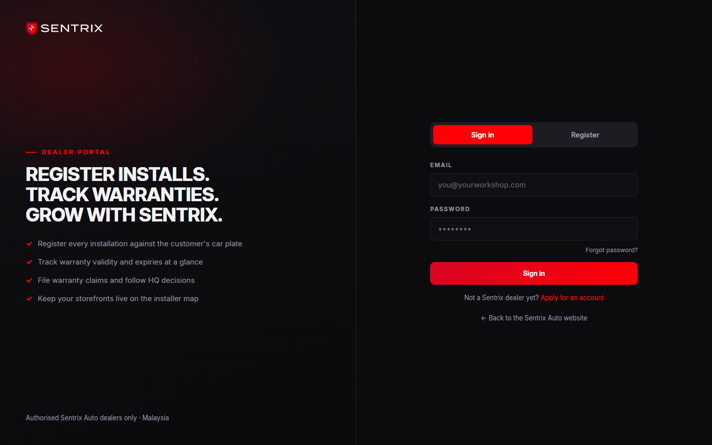 Dealer Portal