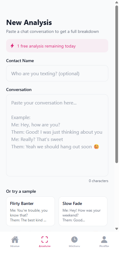 Text Chemistry — New Analysis