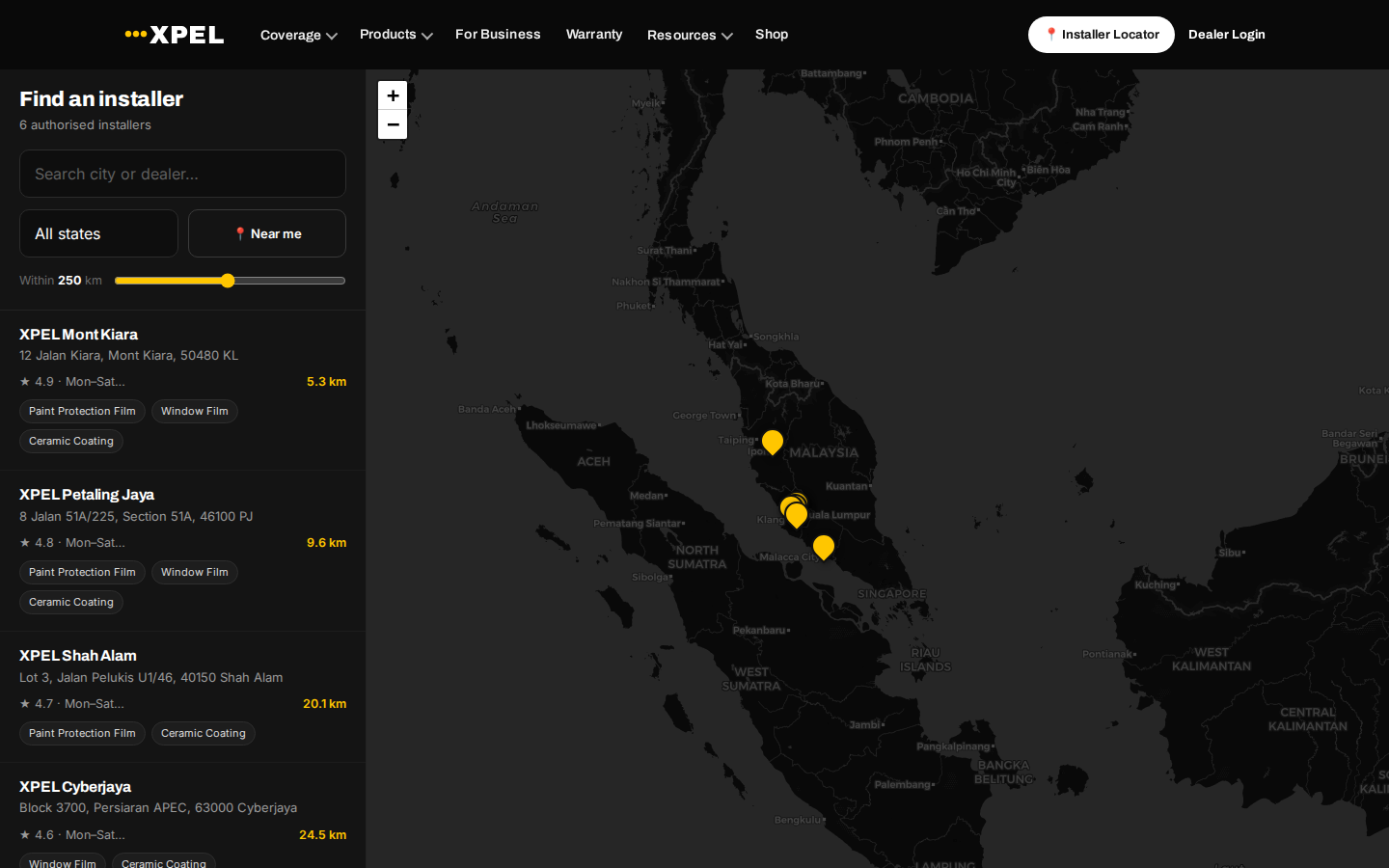 Installer Store Locator