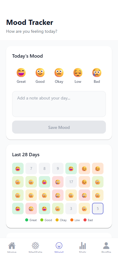 ZenZone — Mood Calendar